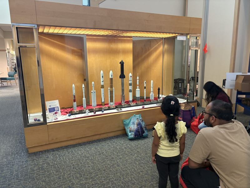 Rockets Land at Fremont Main Library