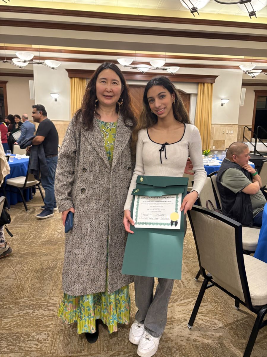 Saanvi Phaneendra at the City of Dublin recognition celebration