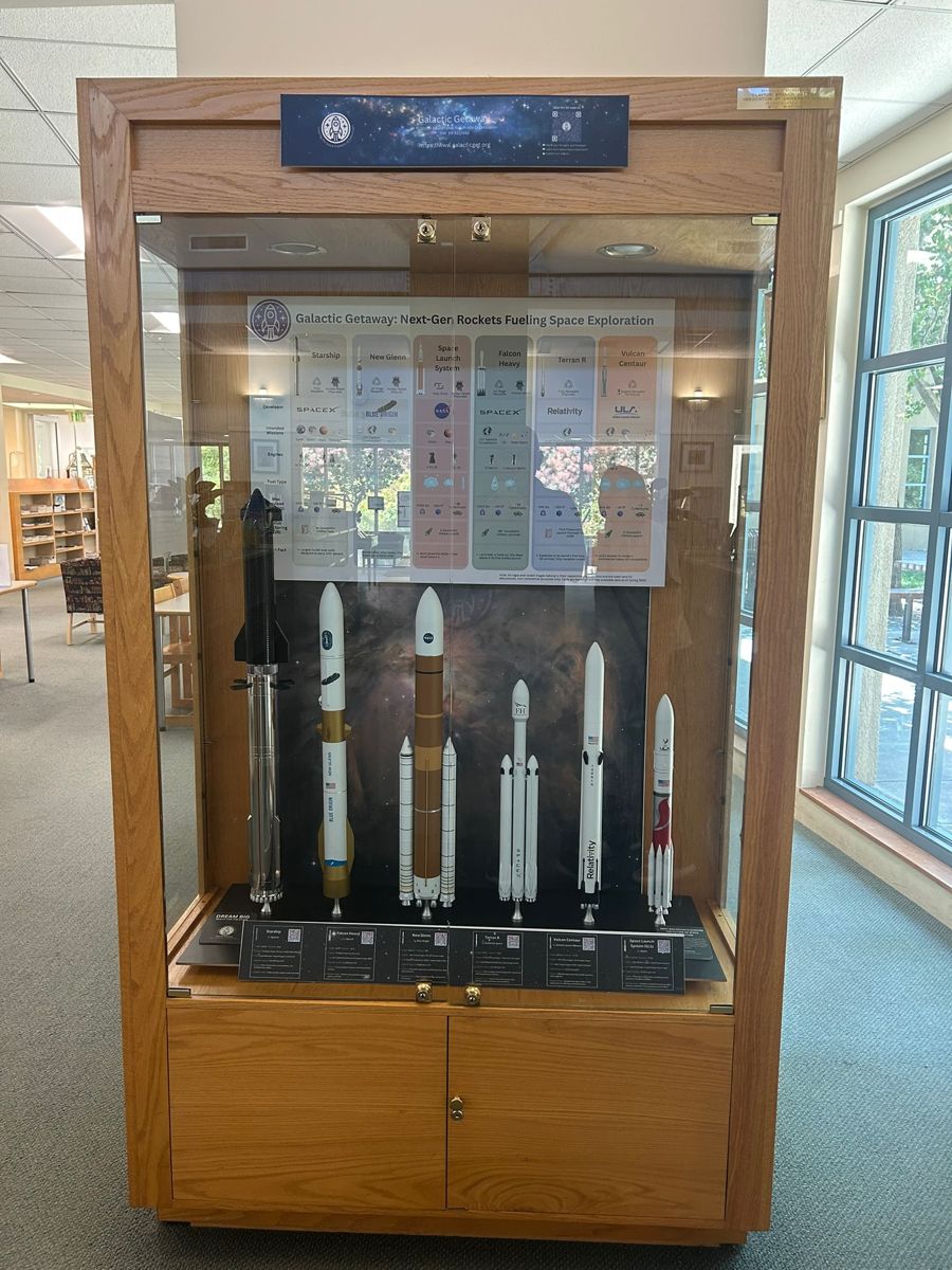 A Galactic Getaway rocket model display box