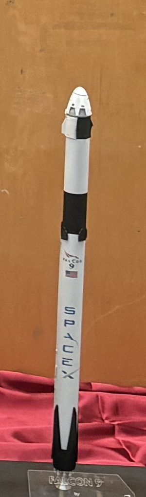 Falcon 9 1:144 scale rocket model